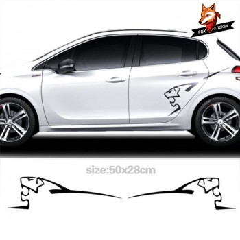 Gloss Auto Side Car Sticker Side Graphics Logo Decal Stickers Multi Colour Sticke Car Styling for Peugeot 208/306